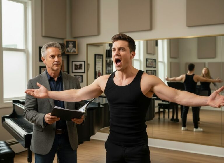 Teacher Showing Acting Technique