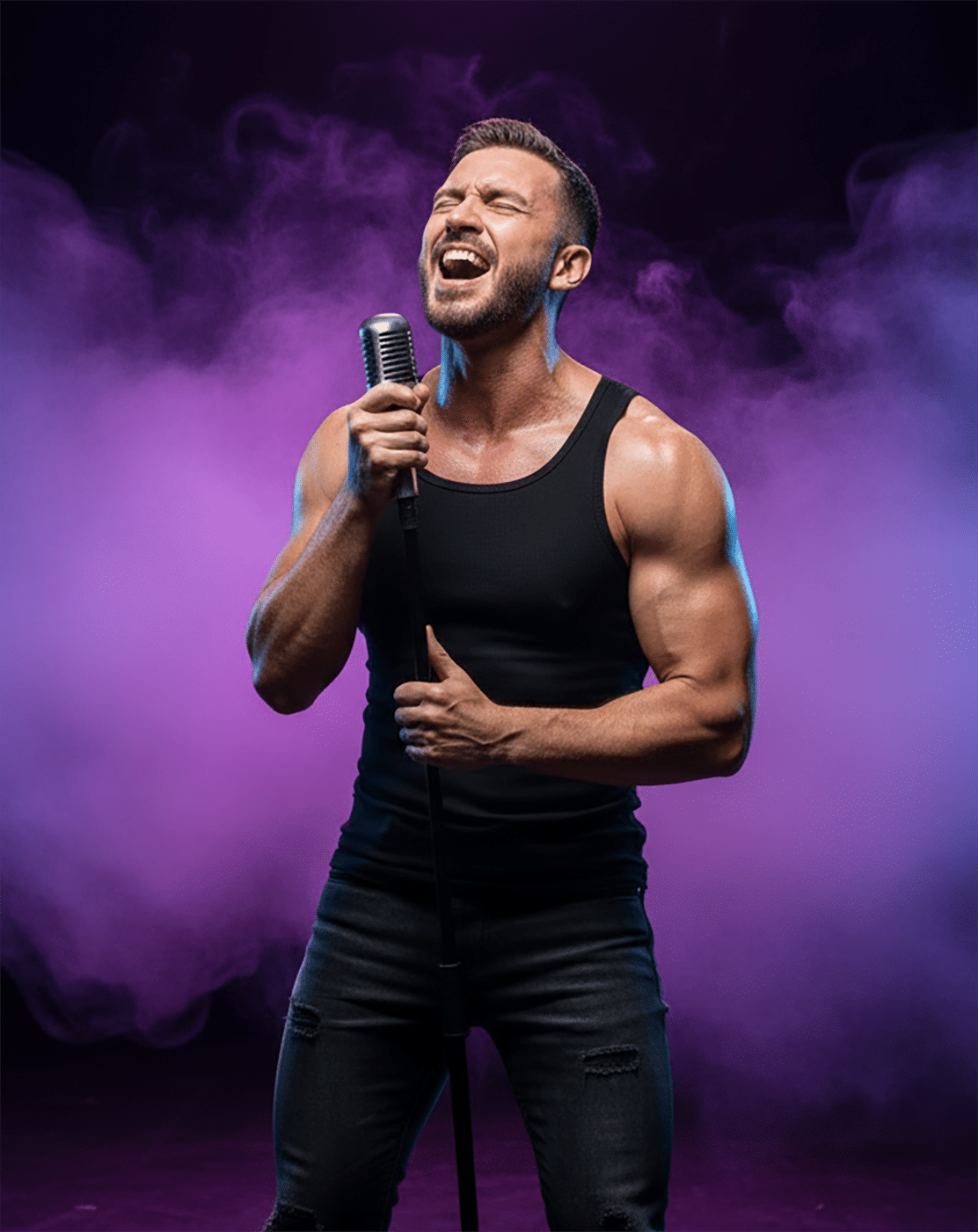 Male Passionate Singer